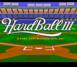 HardBall III screenshot 3 for Super Nintendo